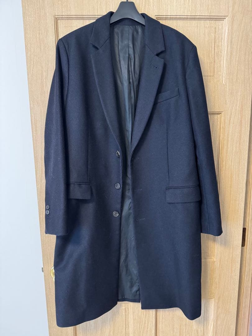 AMI Alexandre Mattiussi ネイビー ウールチェスターコート