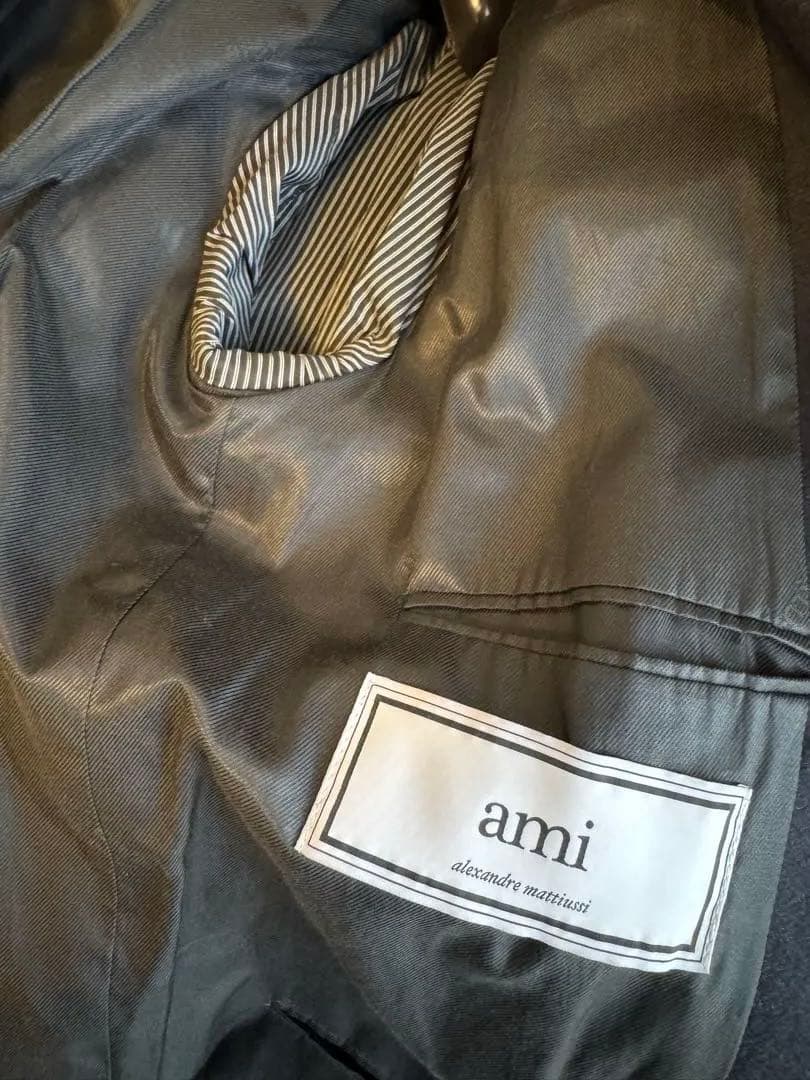 AMI Alexandre Mattiussi ネイビー ウールチェスターコート