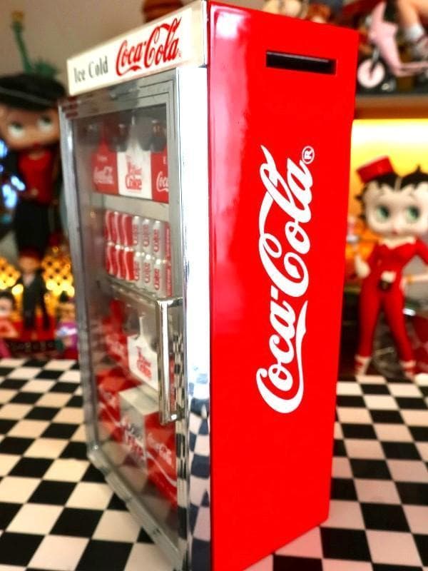 超レア★絶版★コカコーラ 自販機型バンク 音楽、効果音 ギミック付