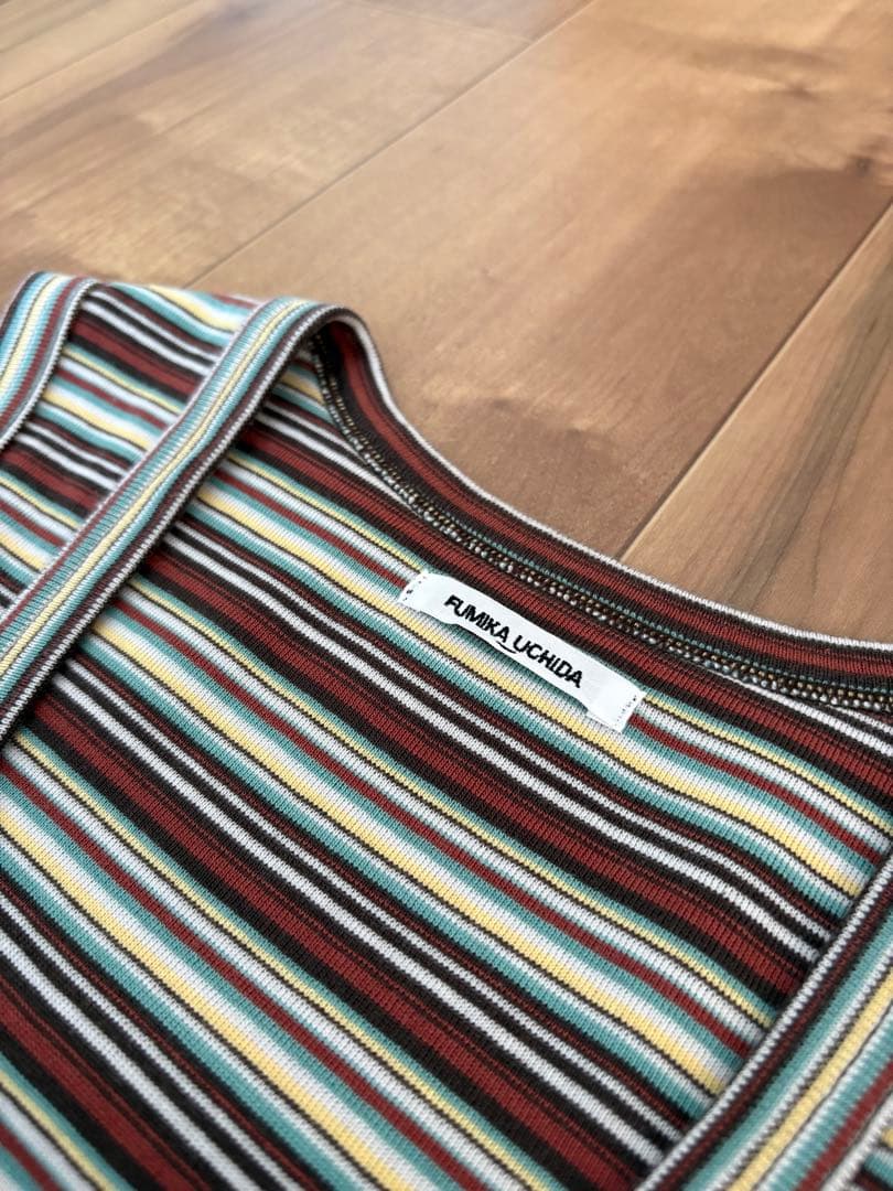 トップス FUMIKA UCHIDA Multicolor Stripe TankTop
