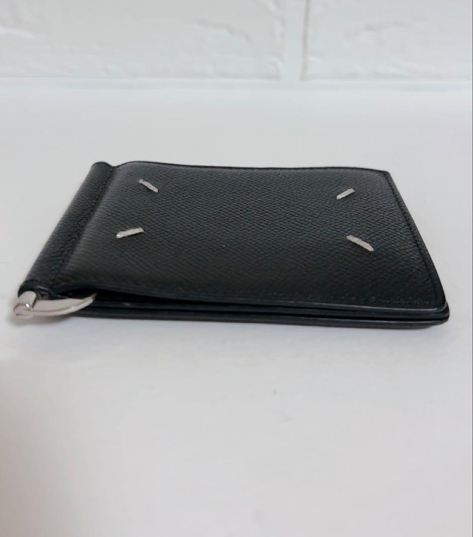 Maison Margiela ブラックレザー　マネークリップ　ウォレット