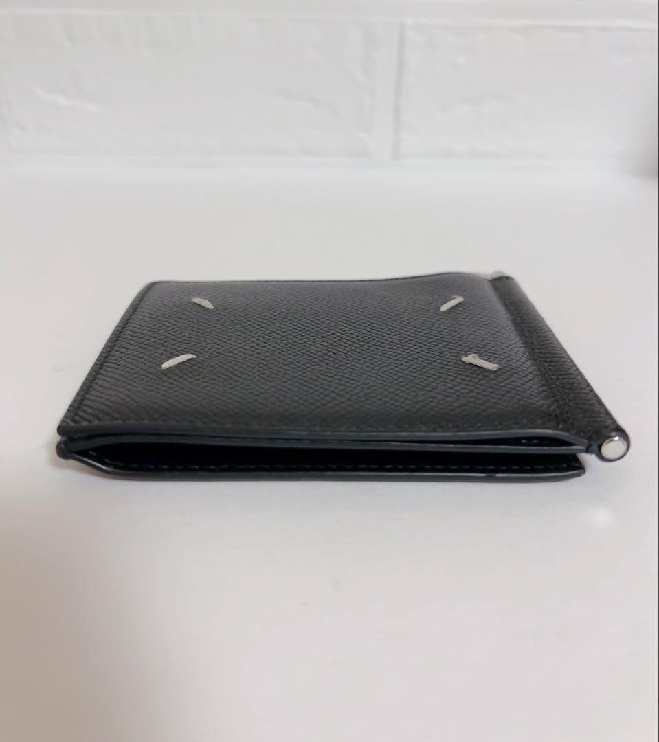 Maison Margiela ブラックレザー　マネークリップ　ウォレット