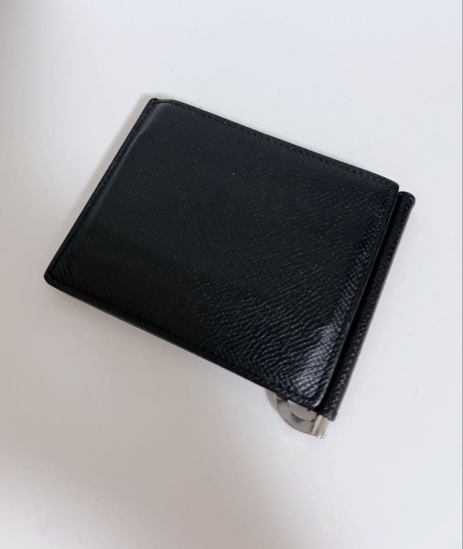 Maison Margiela ブラックレザー　マネークリップ　ウォレット