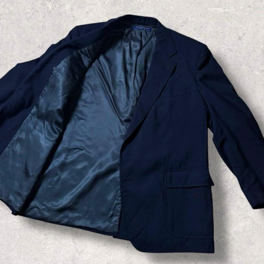 80年代USA製Brooks Brothersテーラードジャケット濃紺ネイビーL