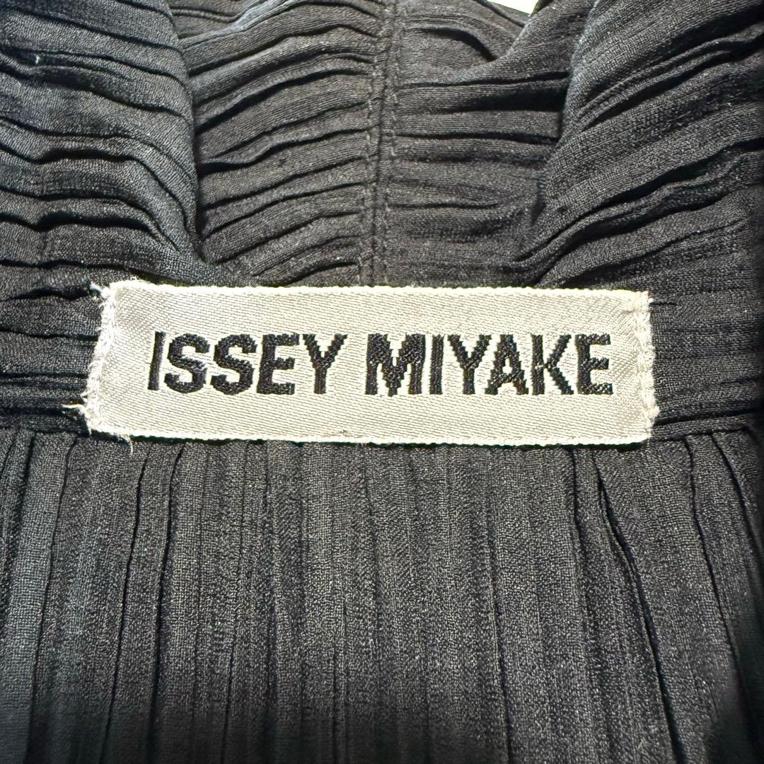 イッセイミヤケ プリーツ テーラードジャケット ブラック 日本製 M