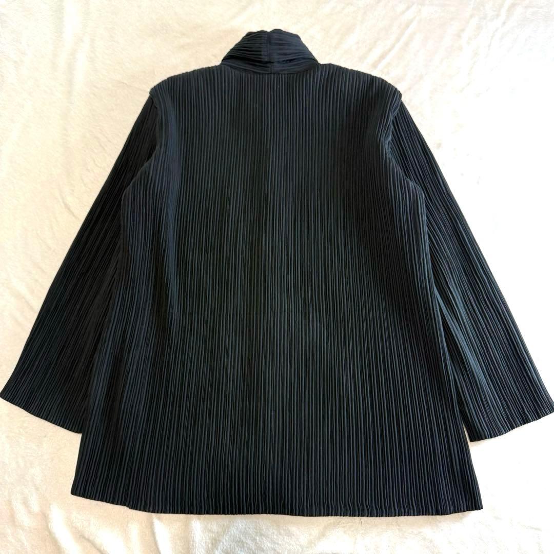 イッセイミヤケ プリーツ テーラードジャケット ブラック 日本製 M