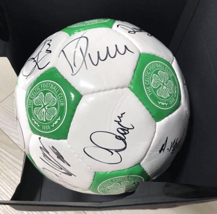 セルティック 21-22 選手 直筆 サインボール 古橋 ジョタ