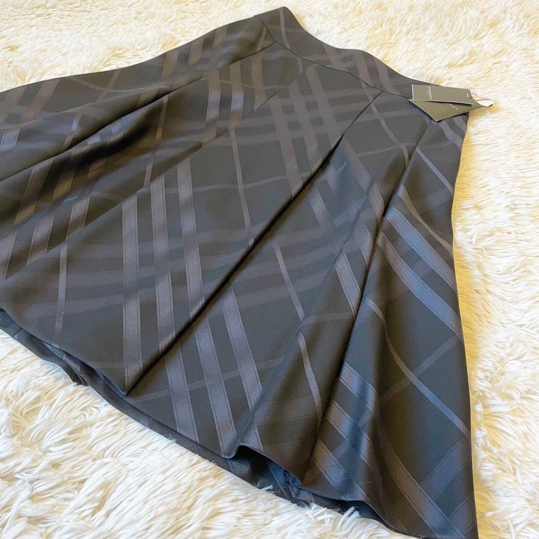 スカート Burberry London Wool Silk Check Skirt 36