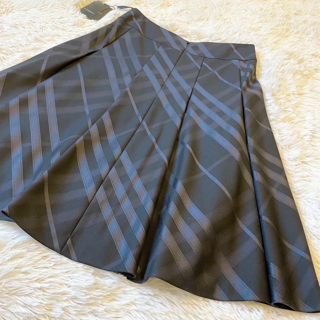スカート Burberry London Wool Silk Check Skirt 36