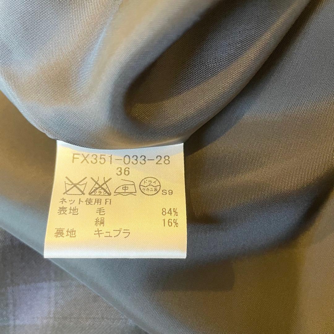 スカート Burberry London Wool Silk Check Skirt 36