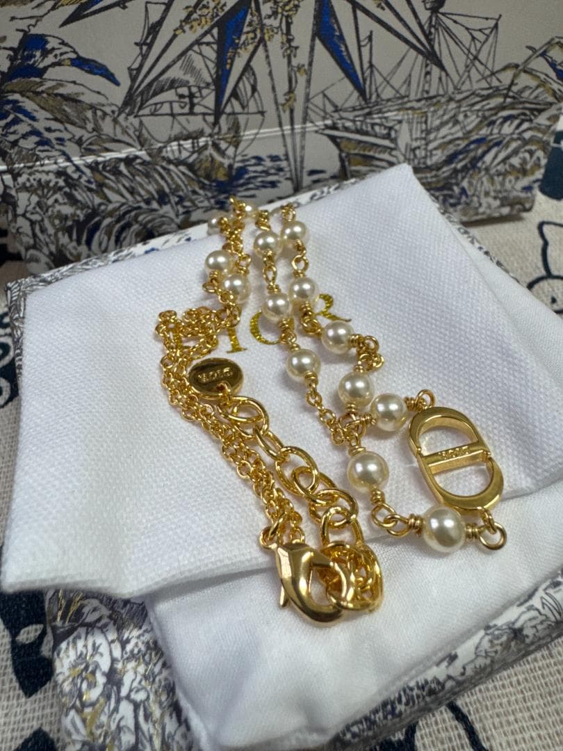 「プチ CD」パールネックレス