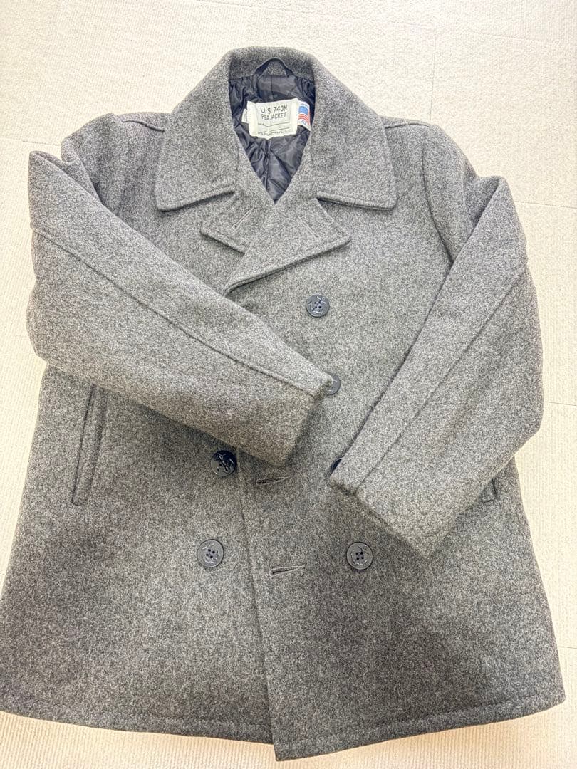 Schott（ショット） 740N 10ボタン Pコート グレー アメリカ製