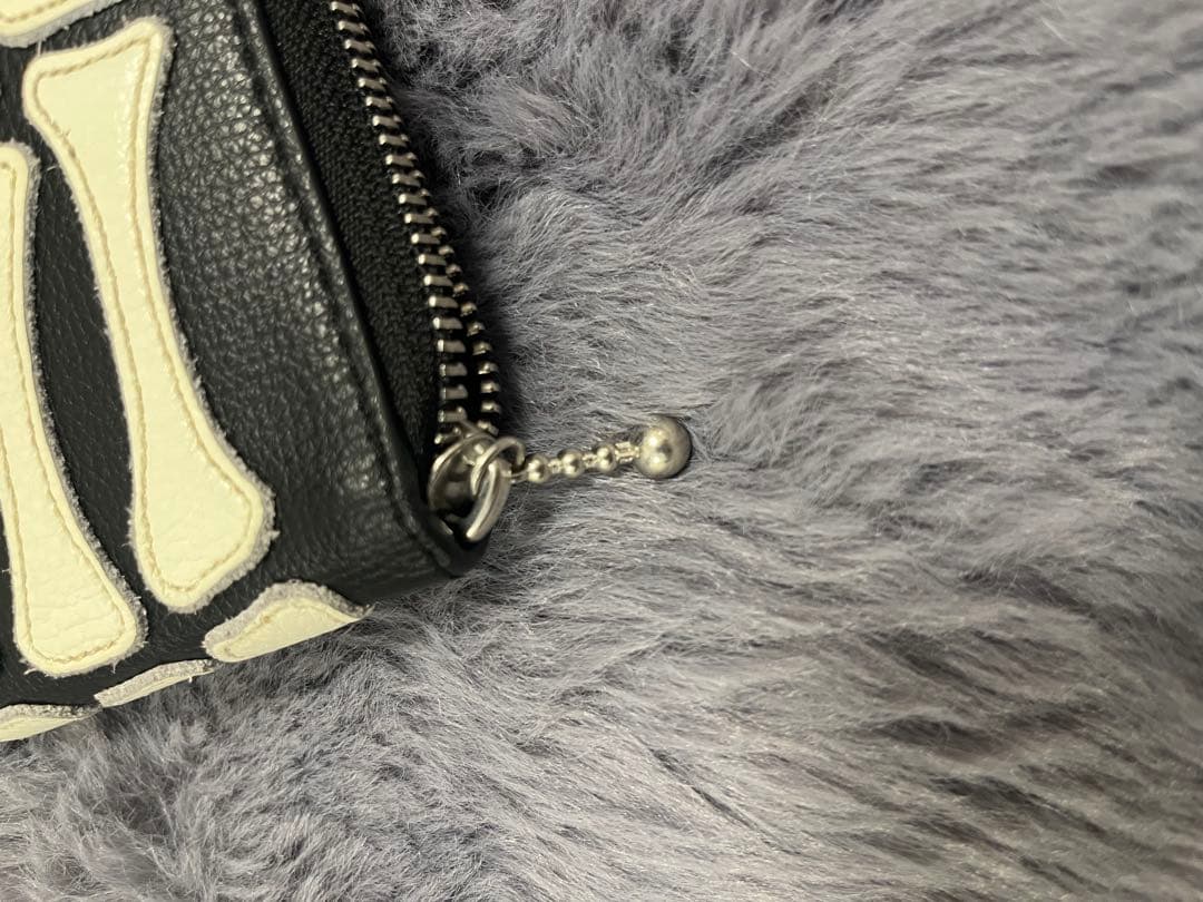 Kapital bone zip wallet black 骨 財布 二つ折り