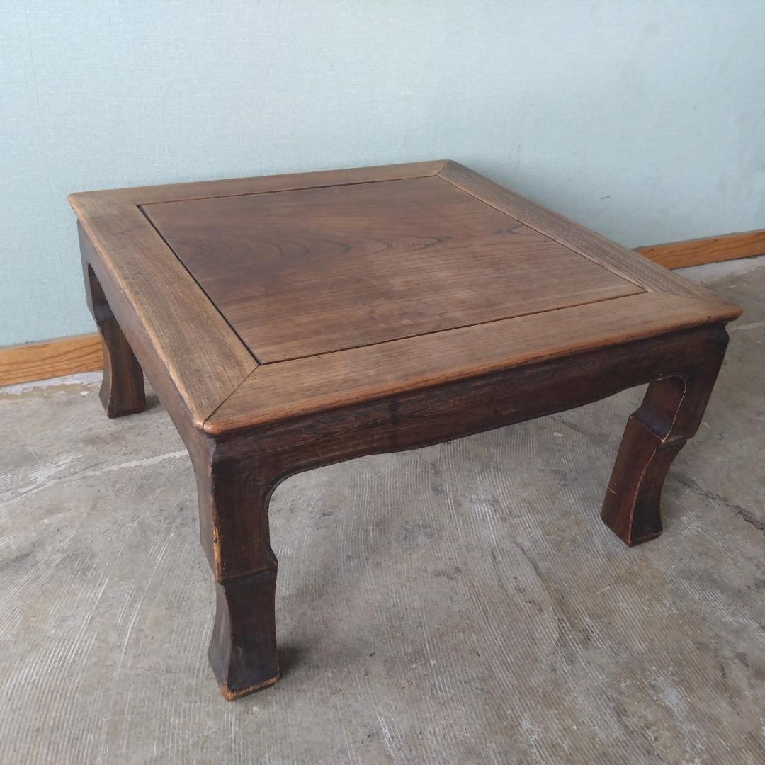 欅　座卓　古家具　正方形