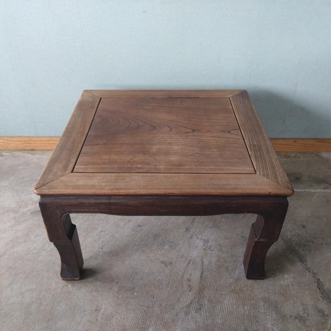 欅　座卓　古家具　正方形