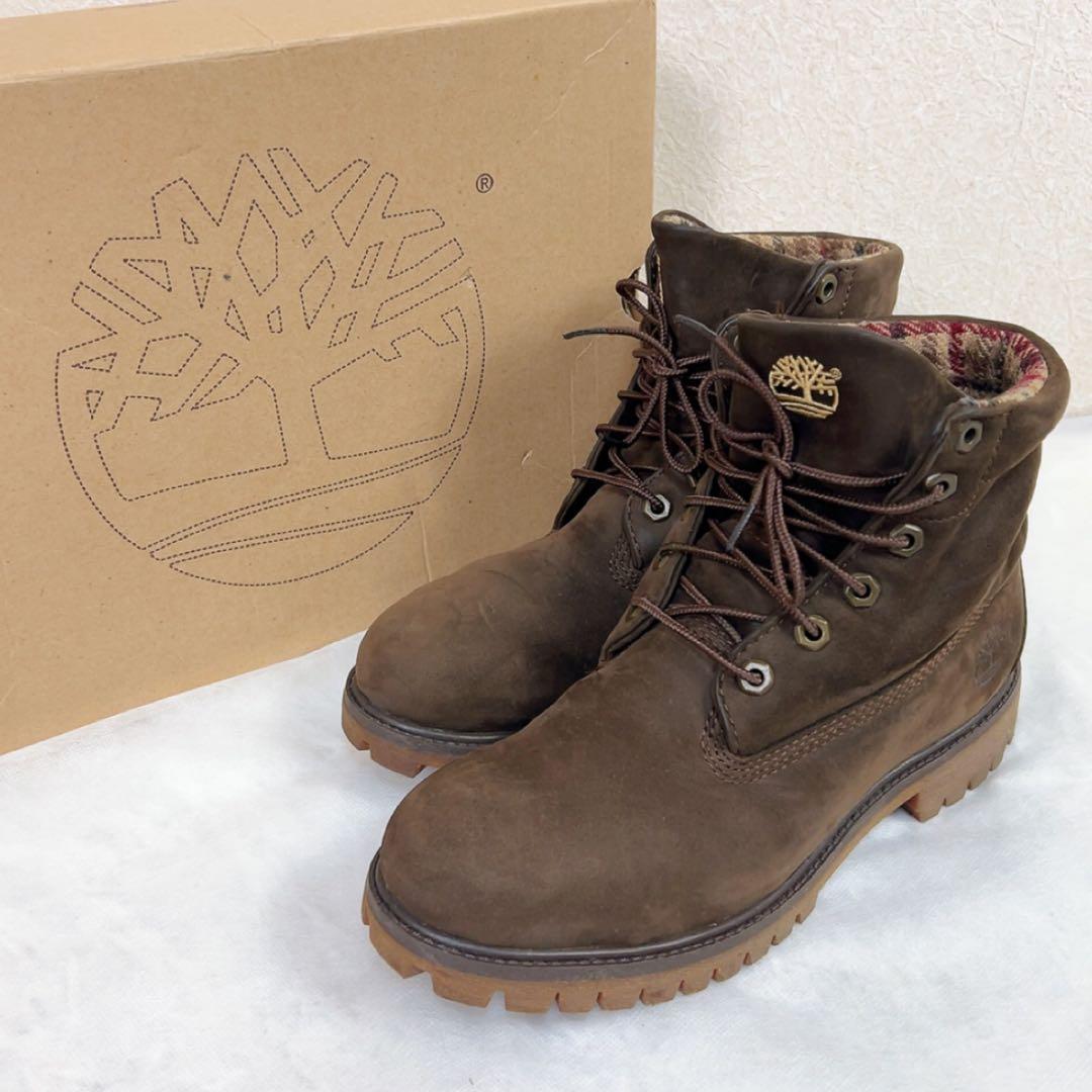 ティンバーランド ウールリッチ ワークブーツ 8.5 26.5cm ブラウン