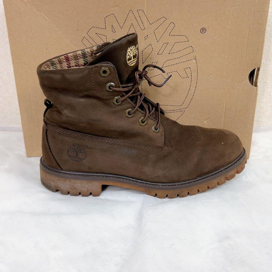 ティンバーランド ウールリッチ ワークブーツ 8.5 26.5cm ブラウン