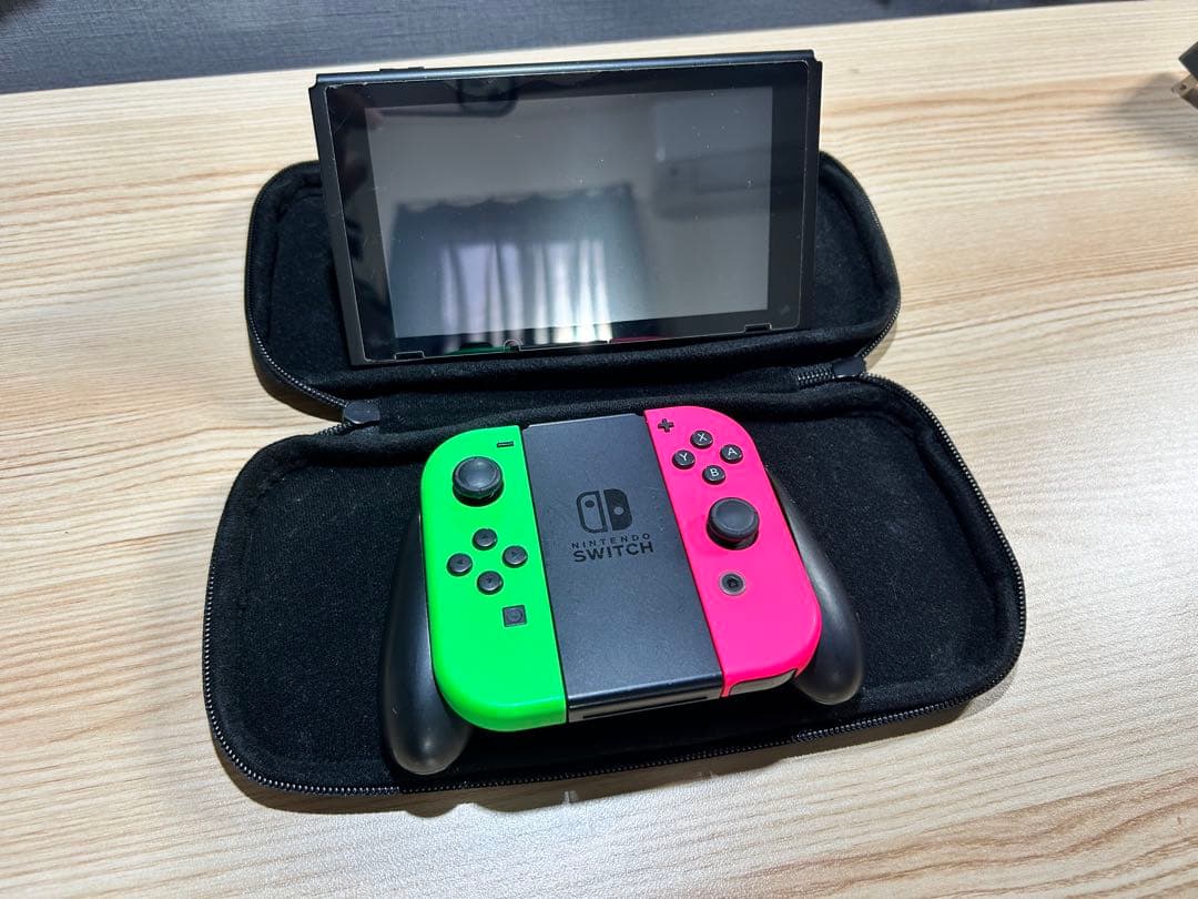 ニンテンドースイッチ 〜スプラ2ver.〜ソフトなし【純正ケース付き】おまけ多数