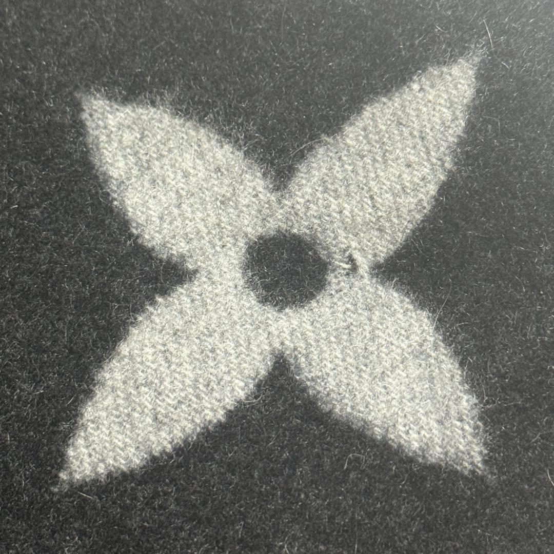 LOUIS VUITTON M71040 マフラー カシミヤ100％ ブラック
