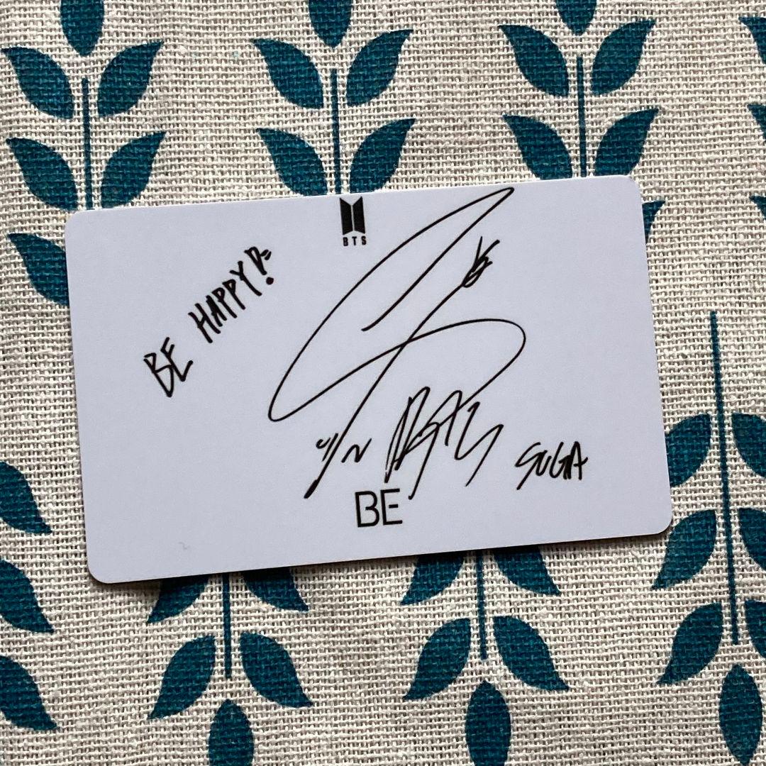 BTS ユンギ ラキドロ BE 未公開 トレカ