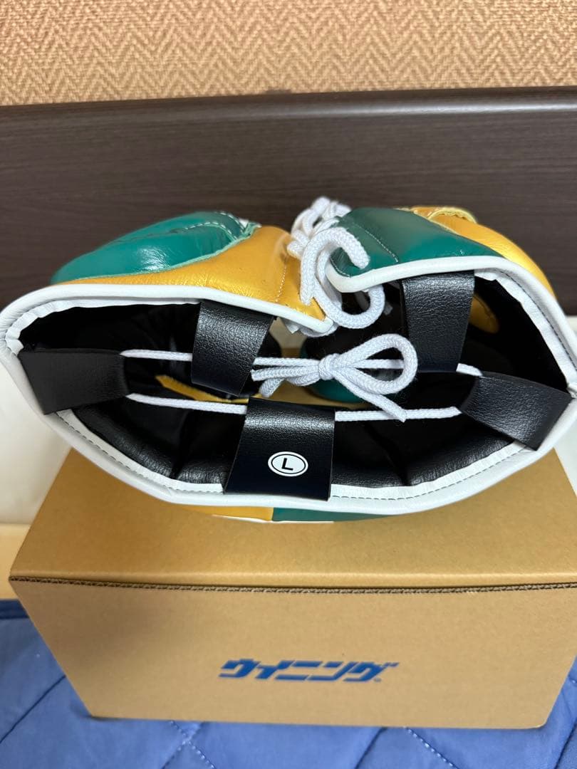 ウイニング winning ヘッドギア 緑／金