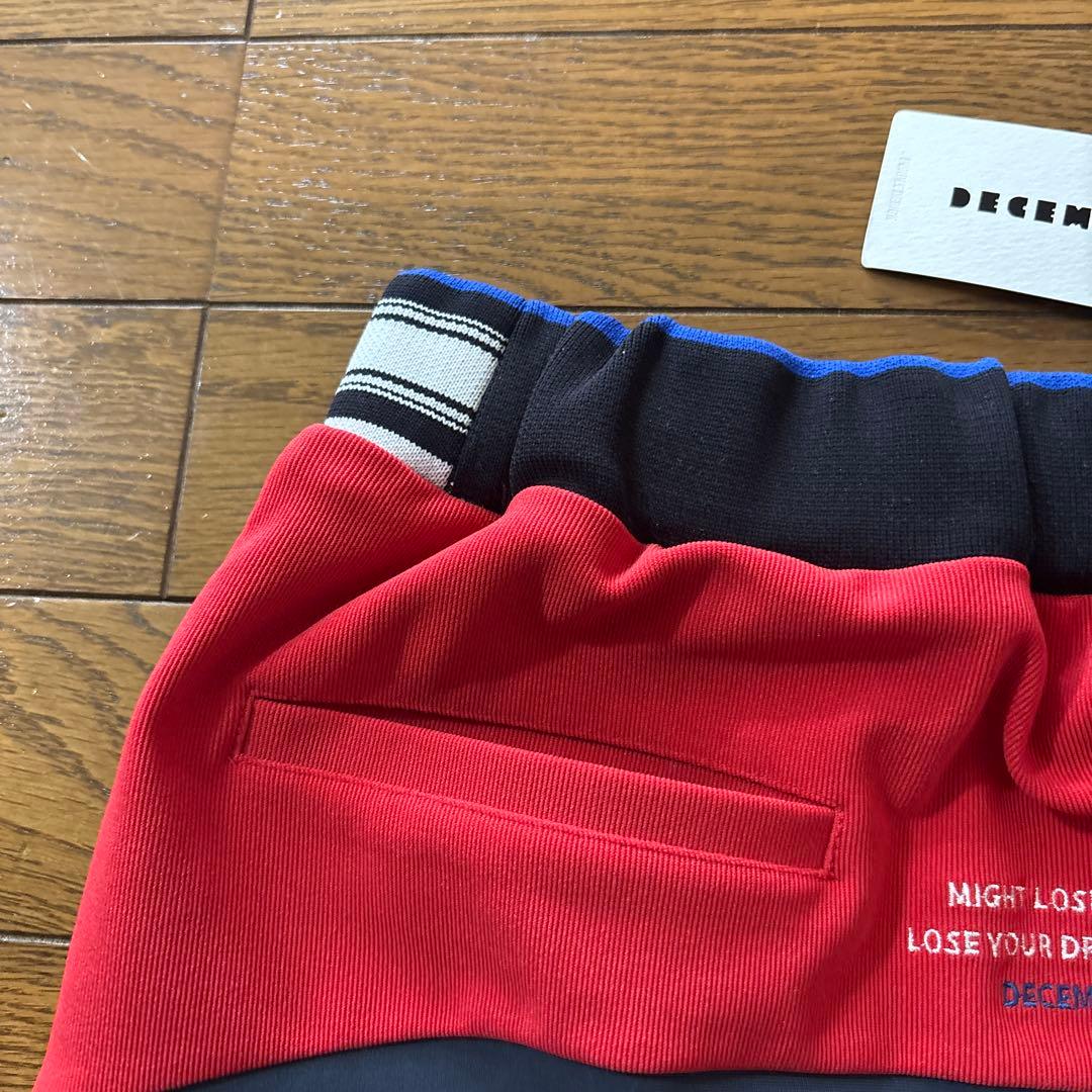 ディセンバーメイ ゴルフ スカート インナー付き 吸湿速乾 ストレッチバイカラー