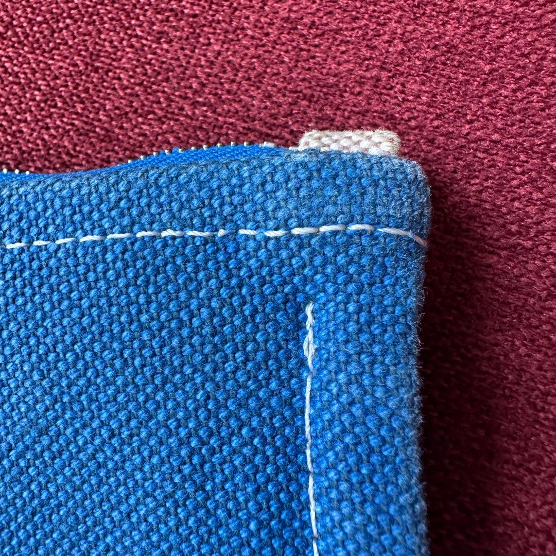 エルメス シェーヌダンクル ポーチ ベージュ ブルー