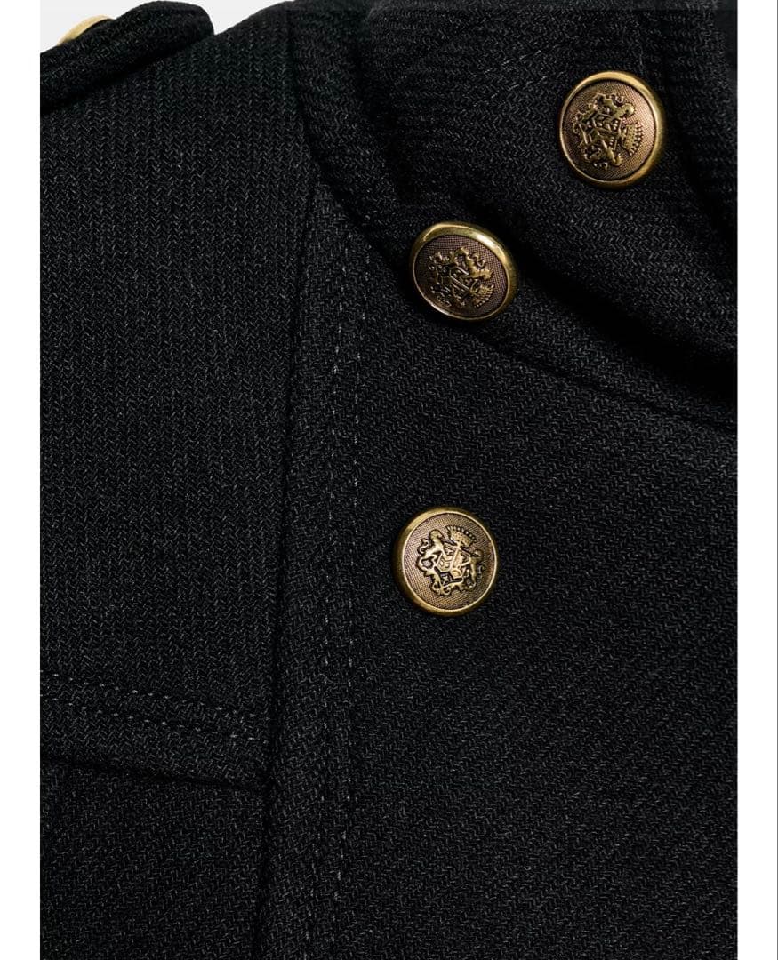 タグ付新品★ZARAのMANTECOウールブレンドケープ★Sサイズ★ブラック色