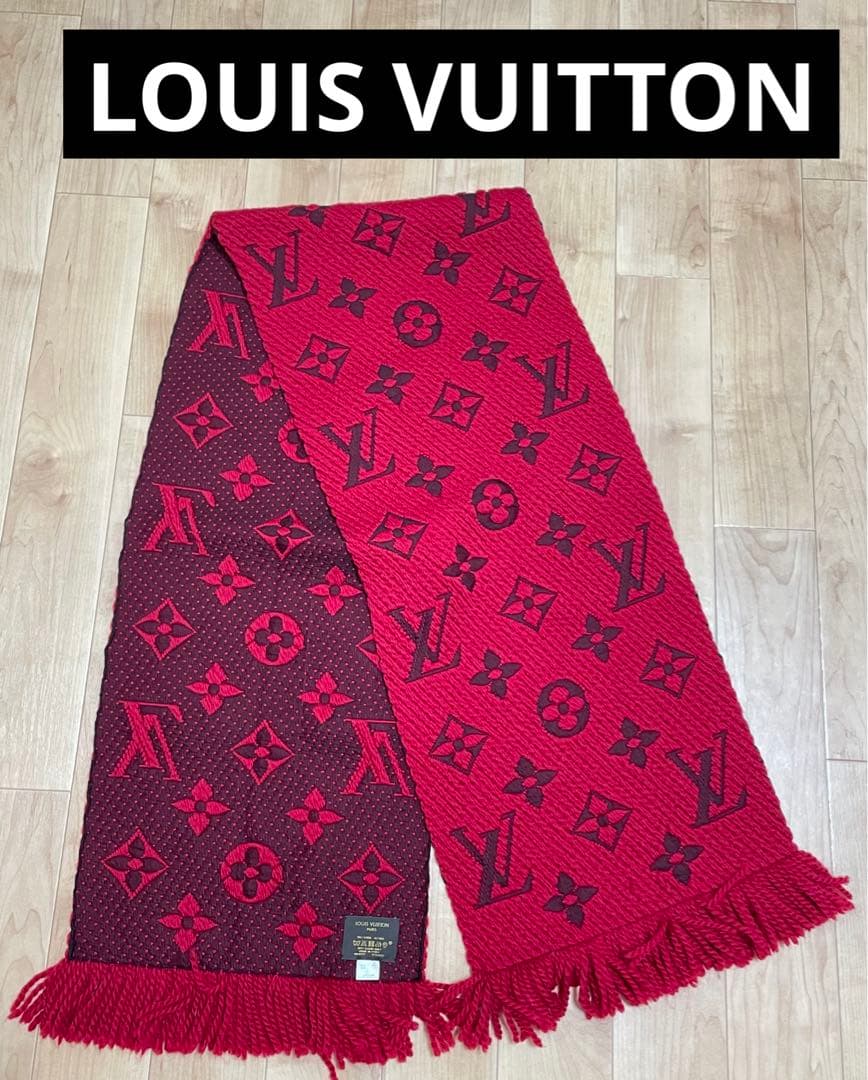LOUIS VUITTON マフラー エシャルプ ロゴマニア