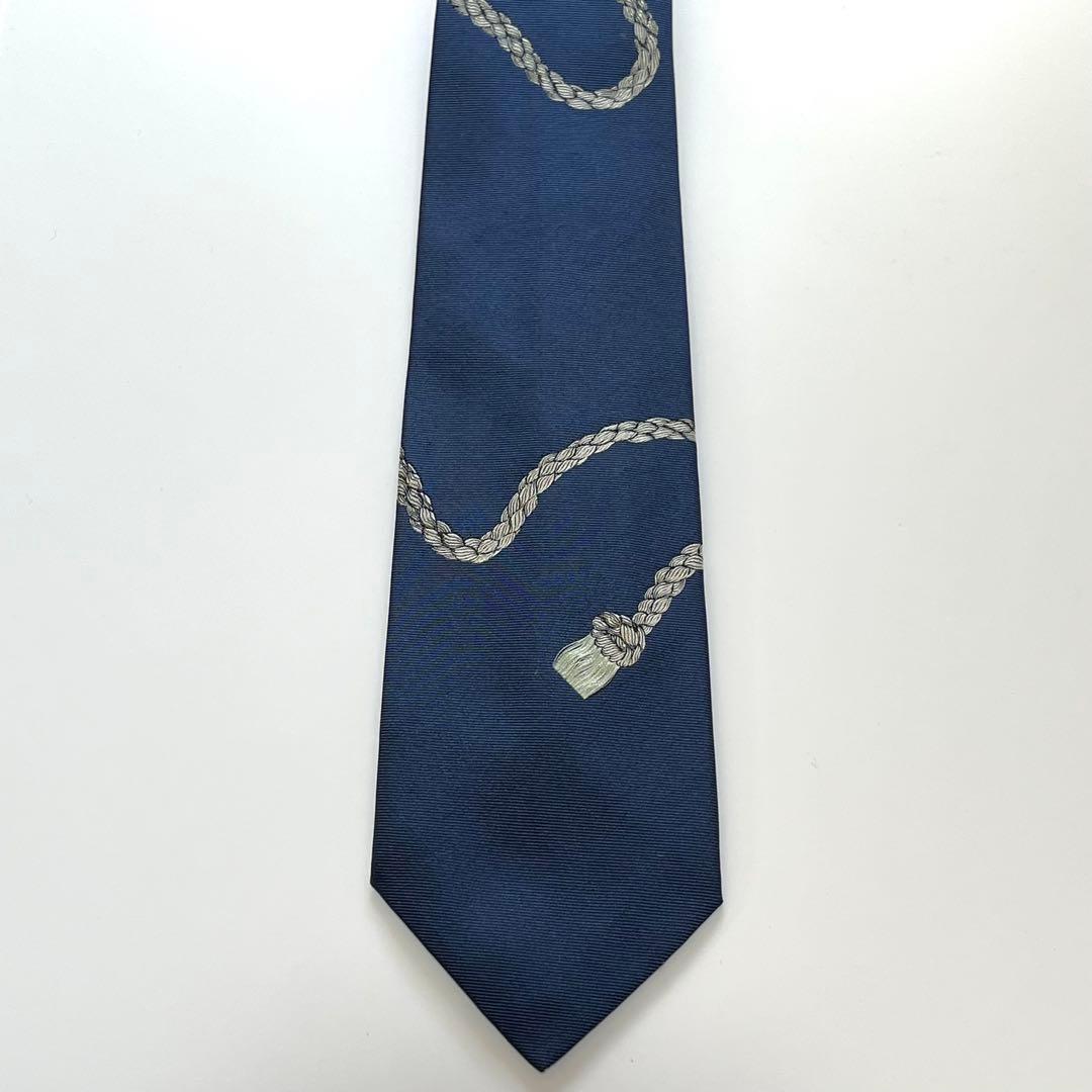 3082✨極美品✨ドミニクフランス ネクタイ パネル柄 ロープ スリークラウン