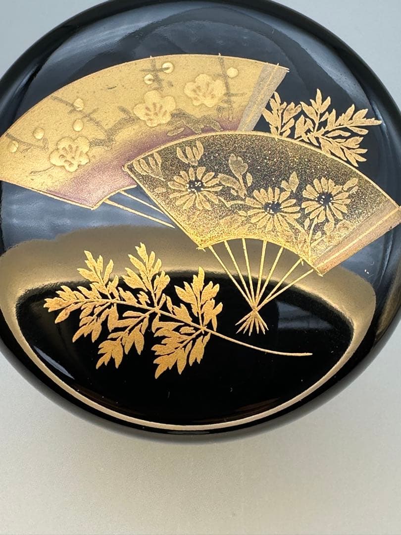 茶道具　棗　前畑雅峯　扇面蒔絵
