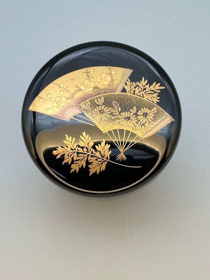 茶道具　棗　前畑雅峯　扇面蒔絵