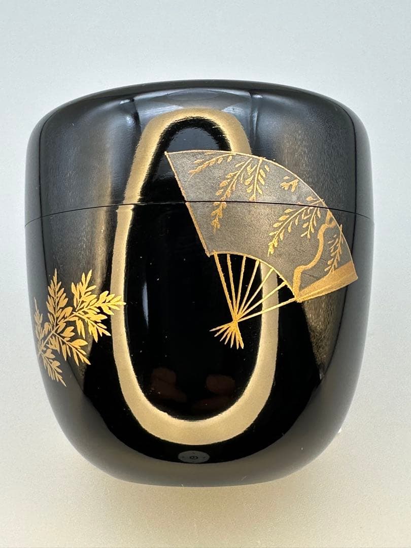 茶道具　棗　前畑雅峯　扇面蒔絵