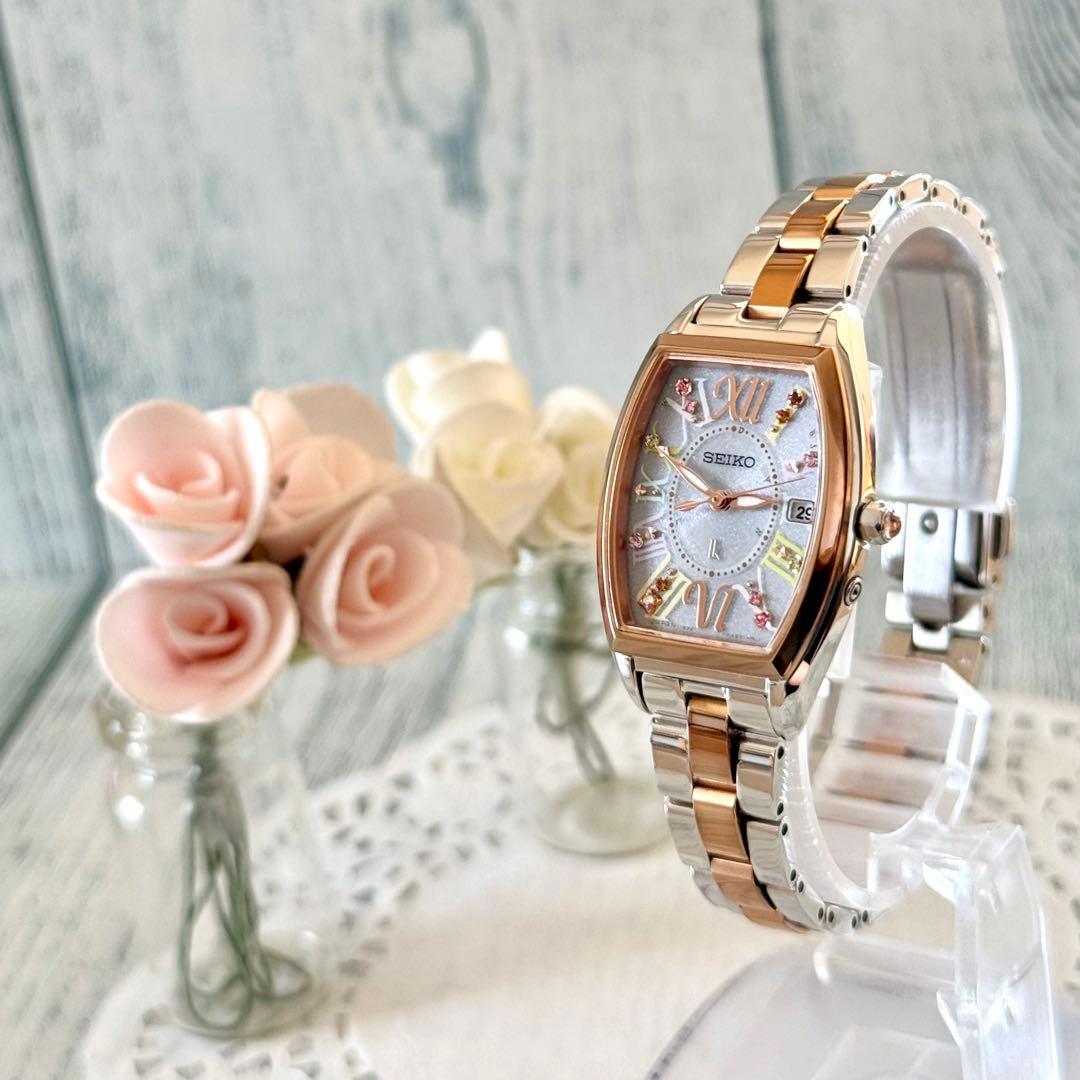 【限定】SEIKO ルキア 1B32-0AA0 腕時計 電波ソーラー 菱形