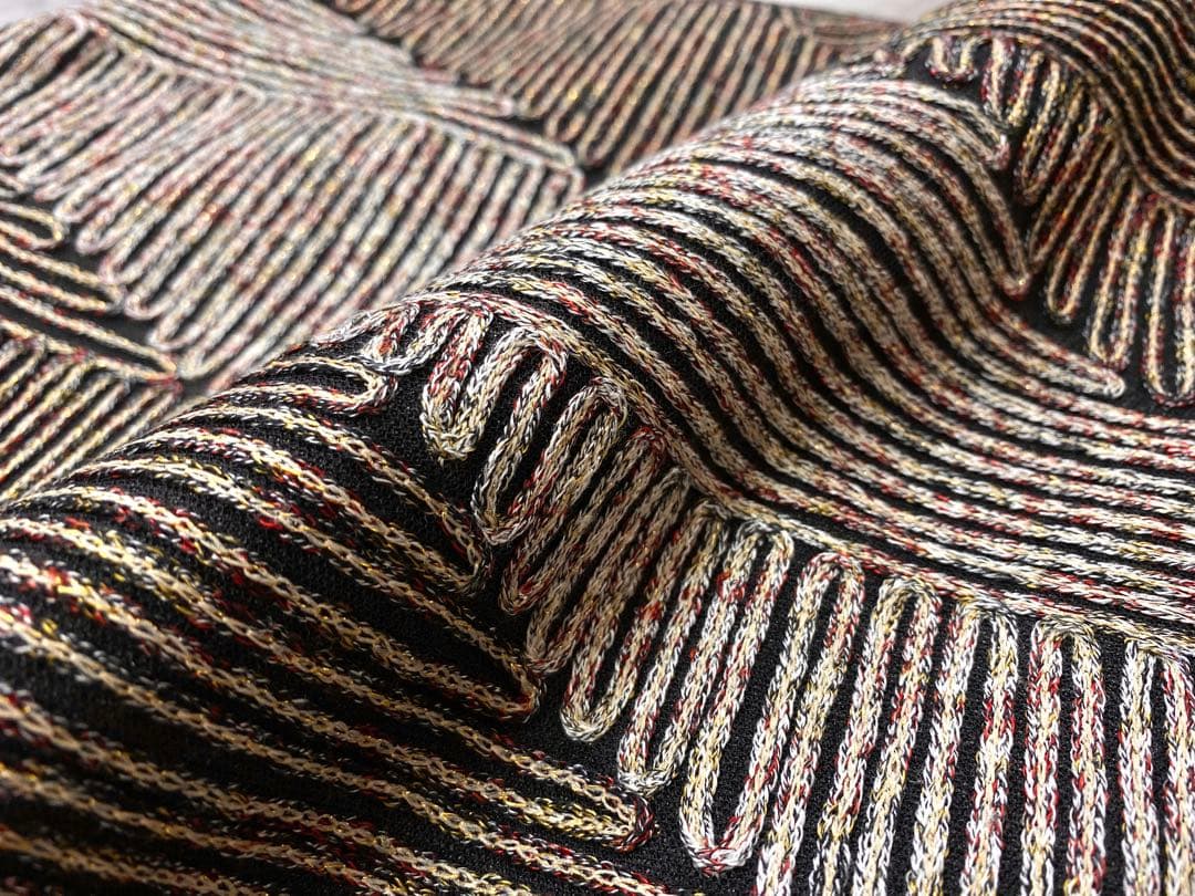 ⭐︎O0963 美品 逸品 お洒落 金通し 無月 チュールレース 正絹 袋帯