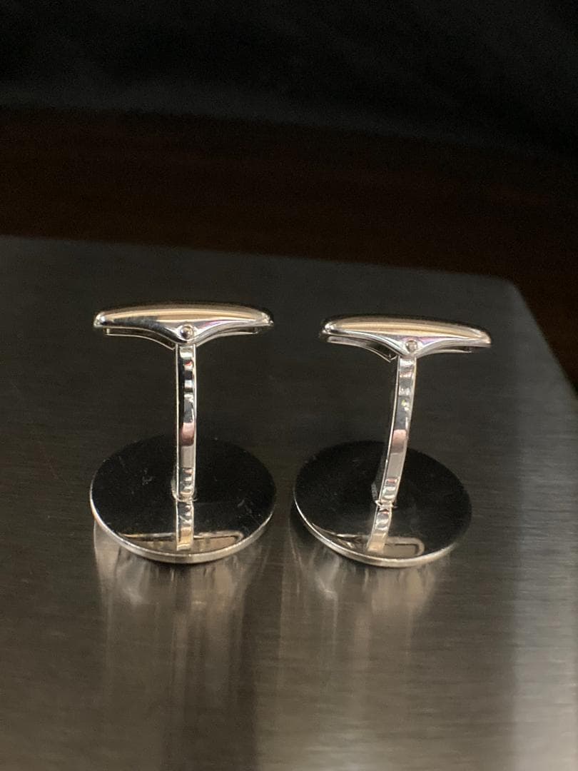 美品 アルフレッド ダンヒル ブラック オニキス AD  カフス 925