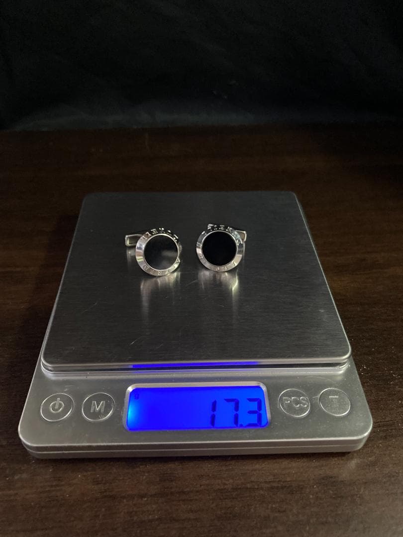 美品 アルフレッド ダンヒル ブラック オニキス AD  カフス 925