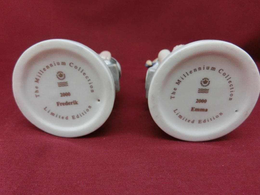 『ロイヤルコペンハーゲン』2000年ミレニアム.プレートフィギュリン付き