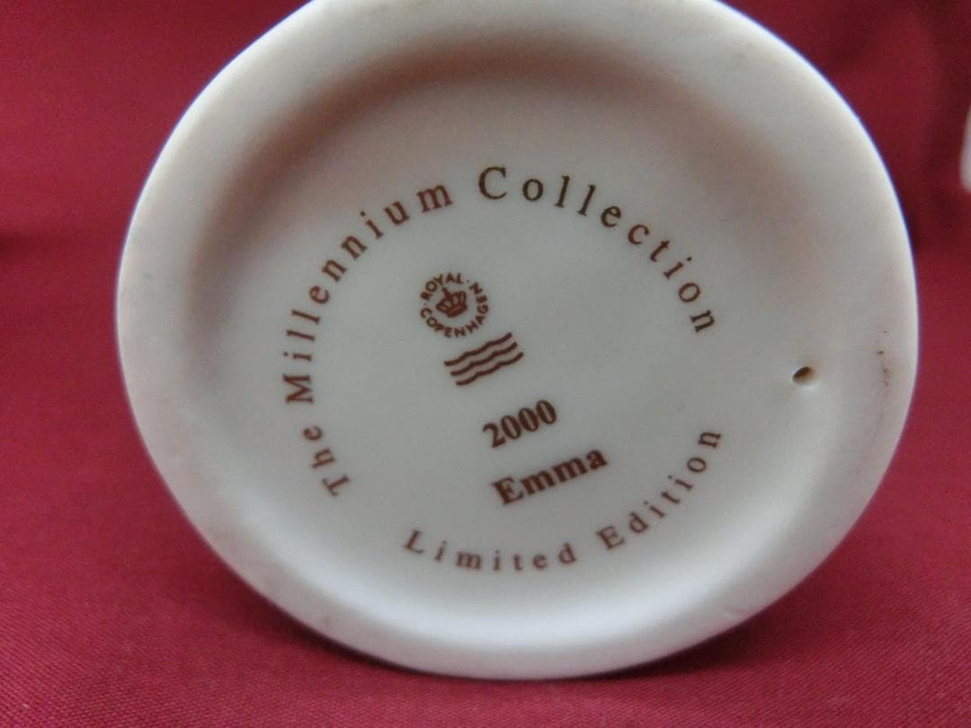 『ロイヤルコペンハーゲン』2000年ミレニアム.プレートフィギュリン付き
