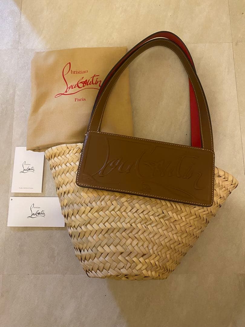 ルブタン かごバッグ　美品　ショルダー