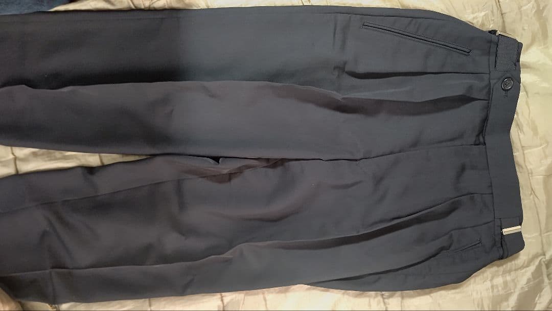 yohji yamamoto pour hoome背抜きダブルスーツ丸文字