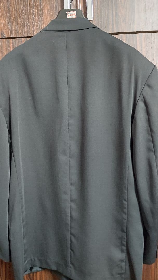 yohji yamamoto pour hoome背抜きダブルスーツ丸文字