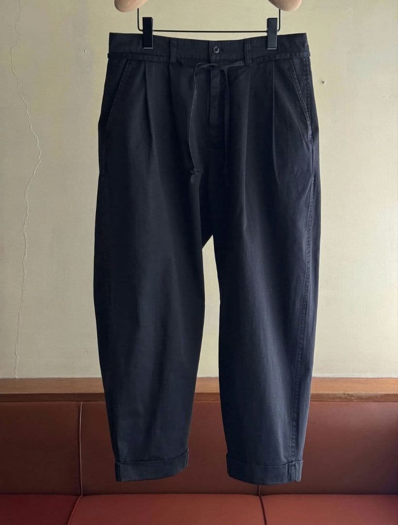 パンツ CAHLUMN Organic Cotton 2 Tuck Chino Pant