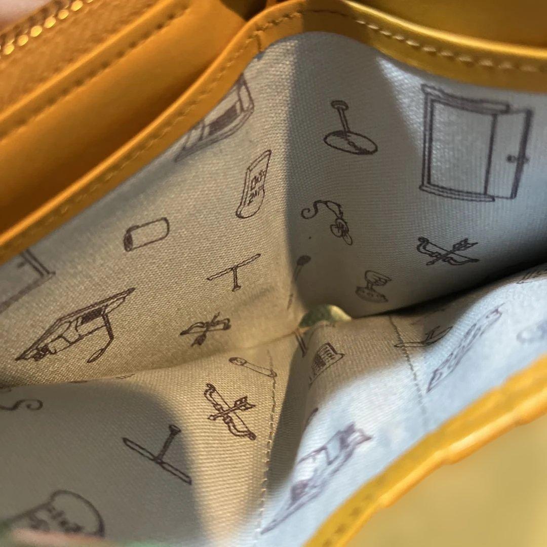 ドラえもん 二つ折り財布 キソラ　イエロー