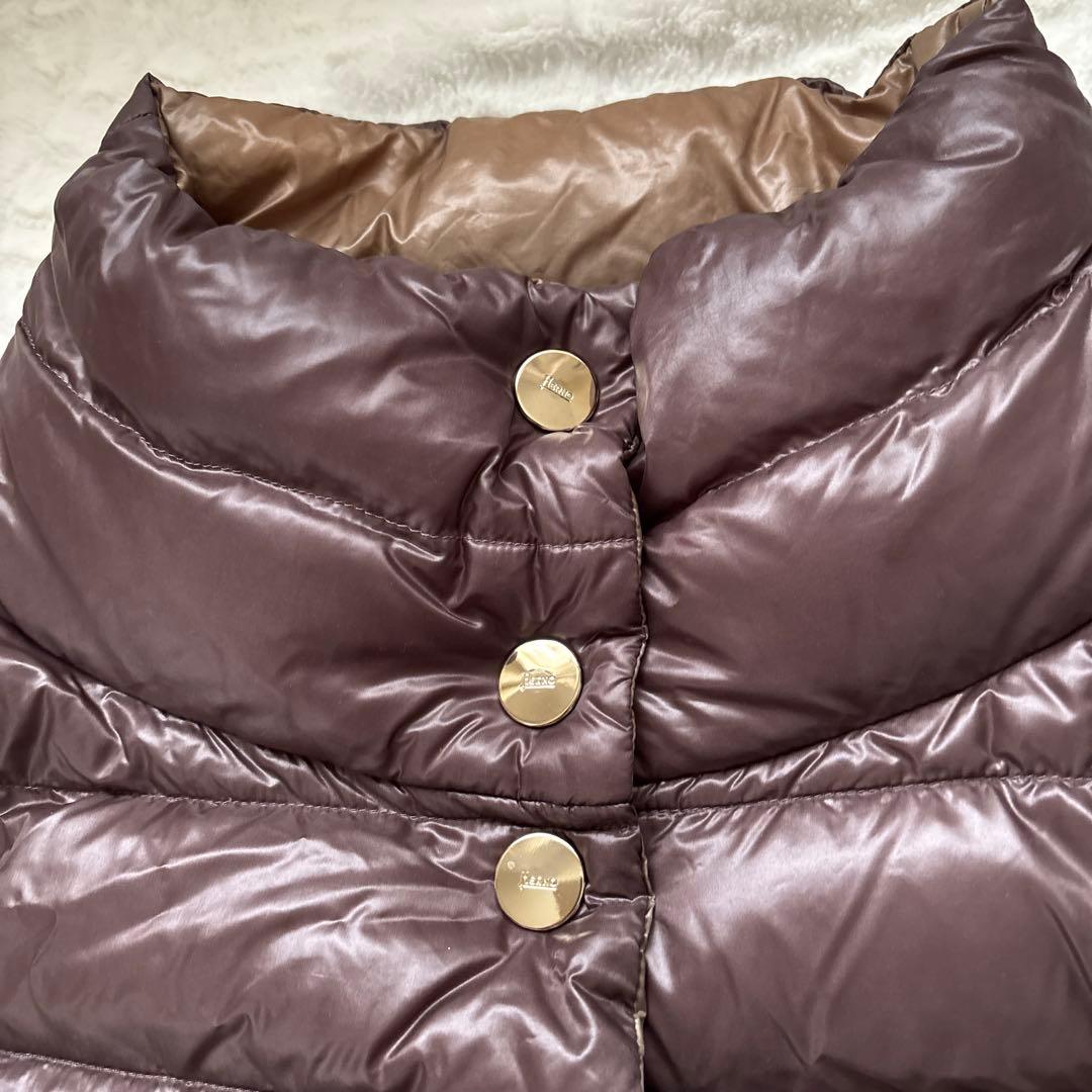 ヘルノ　リバーシブルダウンベスト 42サイズ