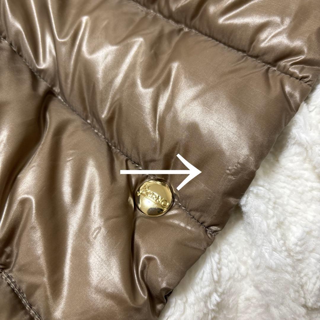 ヘルノ　リバーシブルダウンベスト 42サイズ