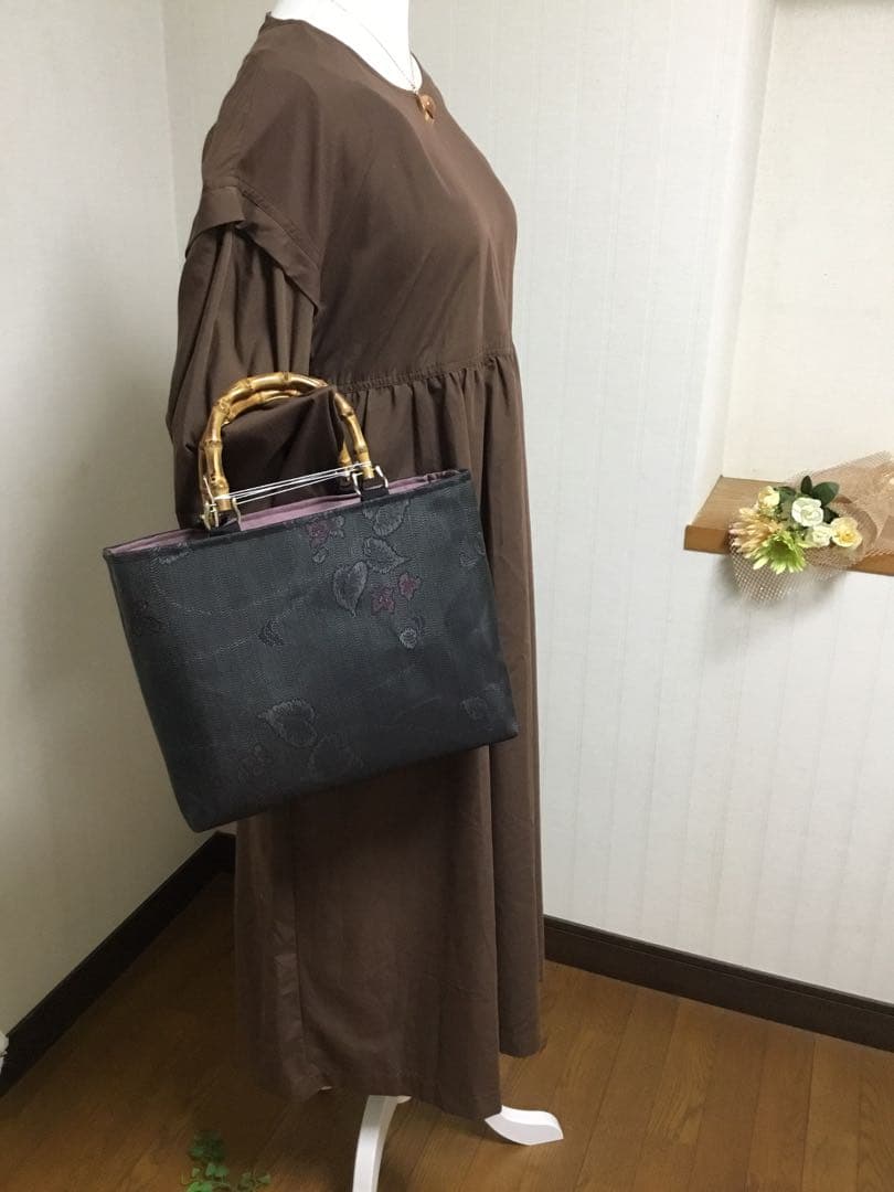 花ぷらら・・大島紬・カバン・トートバッグ・135