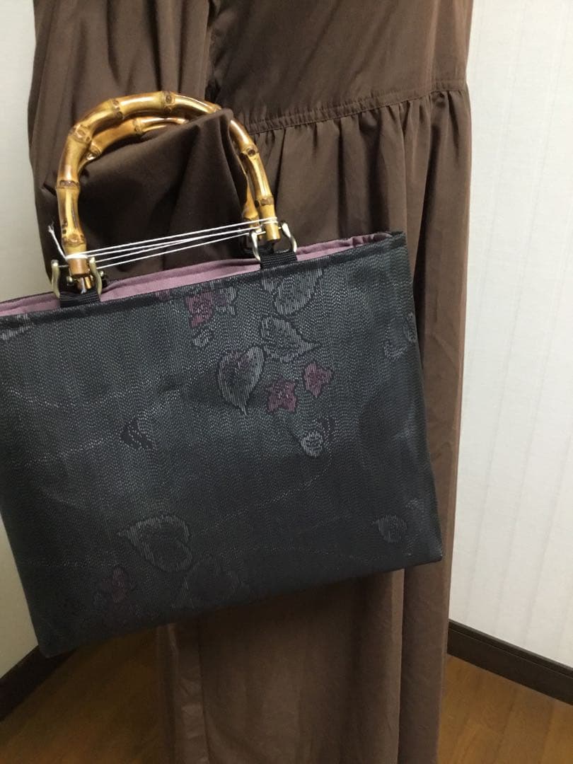 花ぷらら・・大島紬・カバン・トートバッグ・135