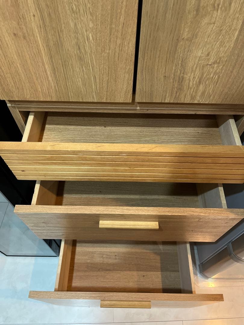 Re:CENO 木製食器棚2つセット