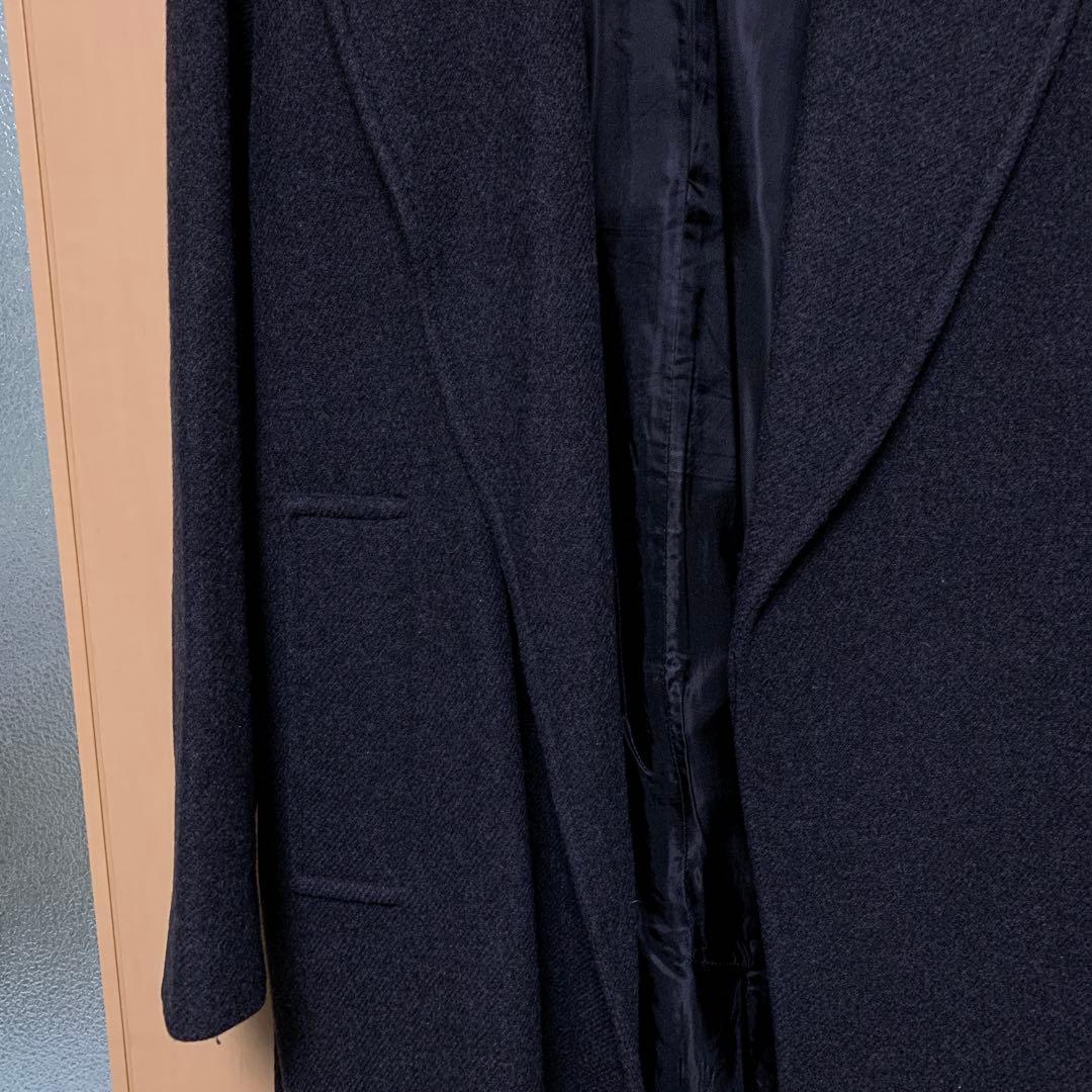 ZARAベルト付きウールコートダークグレーL